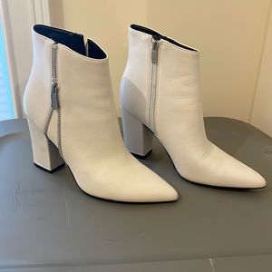 Nine West Boots, White and 8M